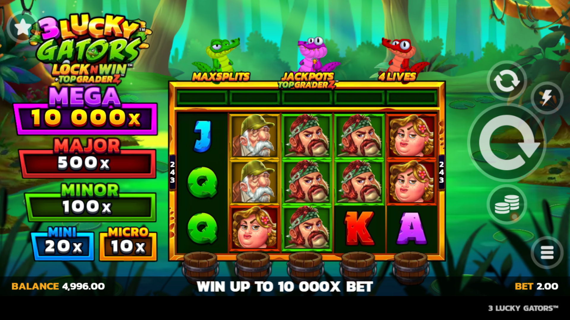 3 Lucky Gators™ gameplay