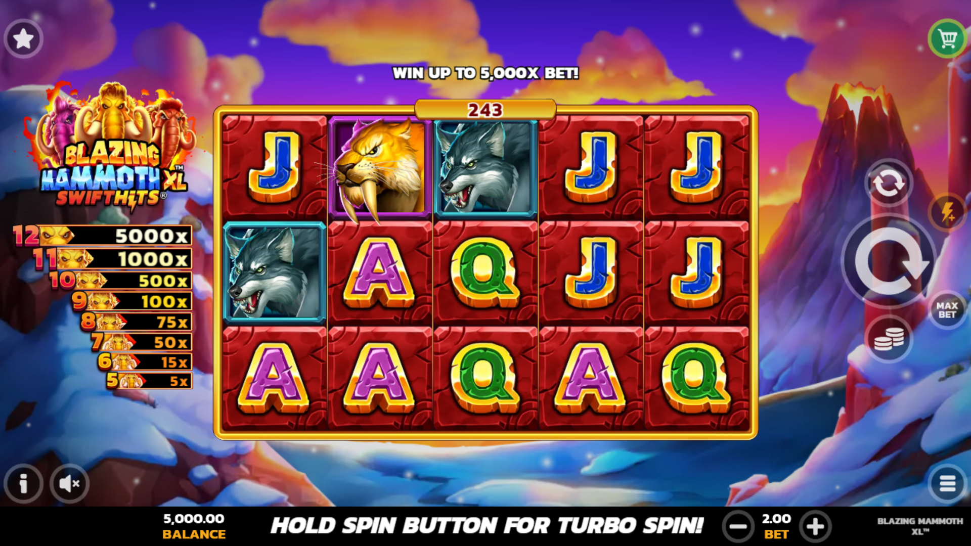 Blazing Mammoth XL™ SwiftHits gameplay