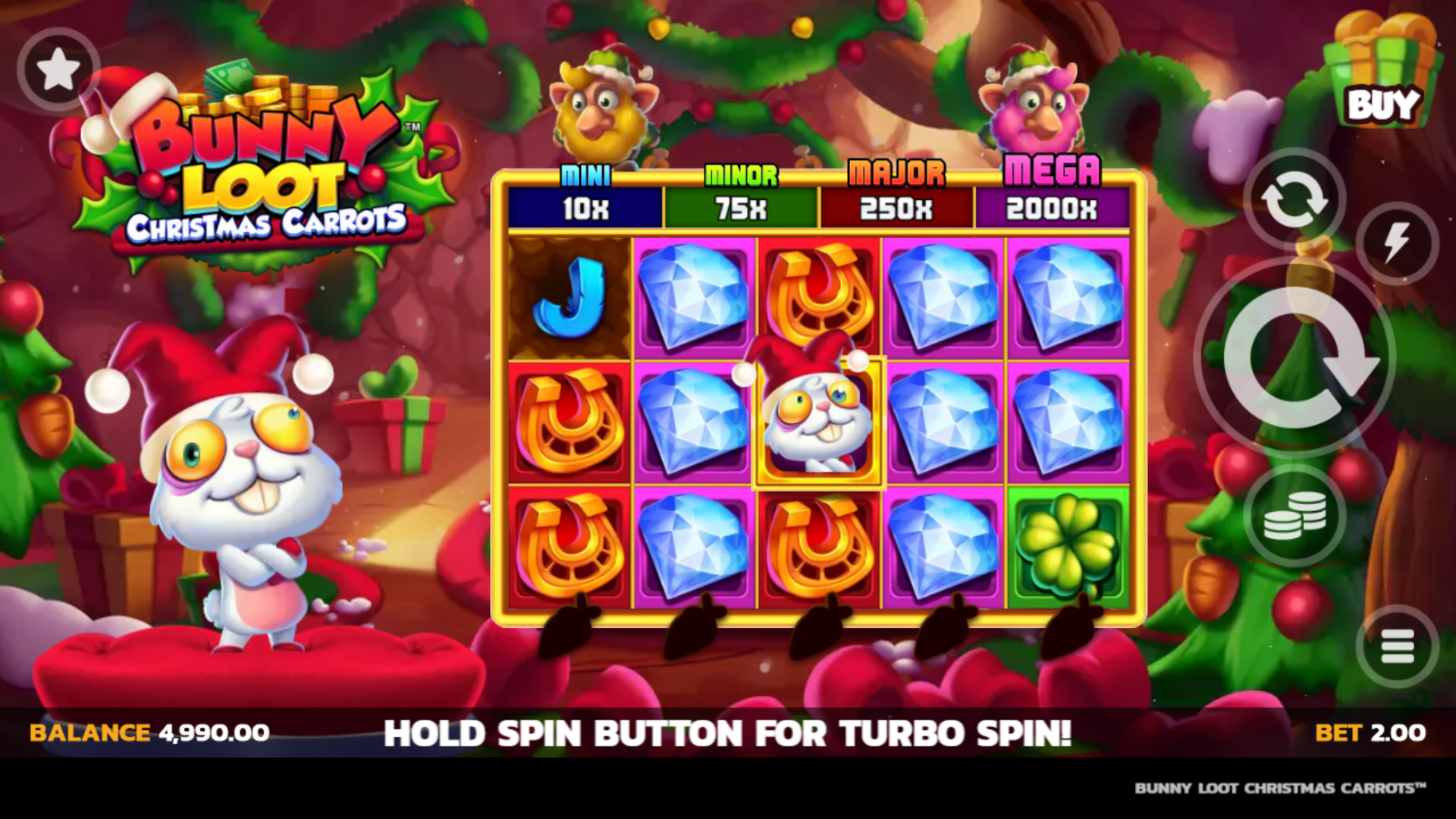 Bunny Loot Christmas Carrots™ gameplay
