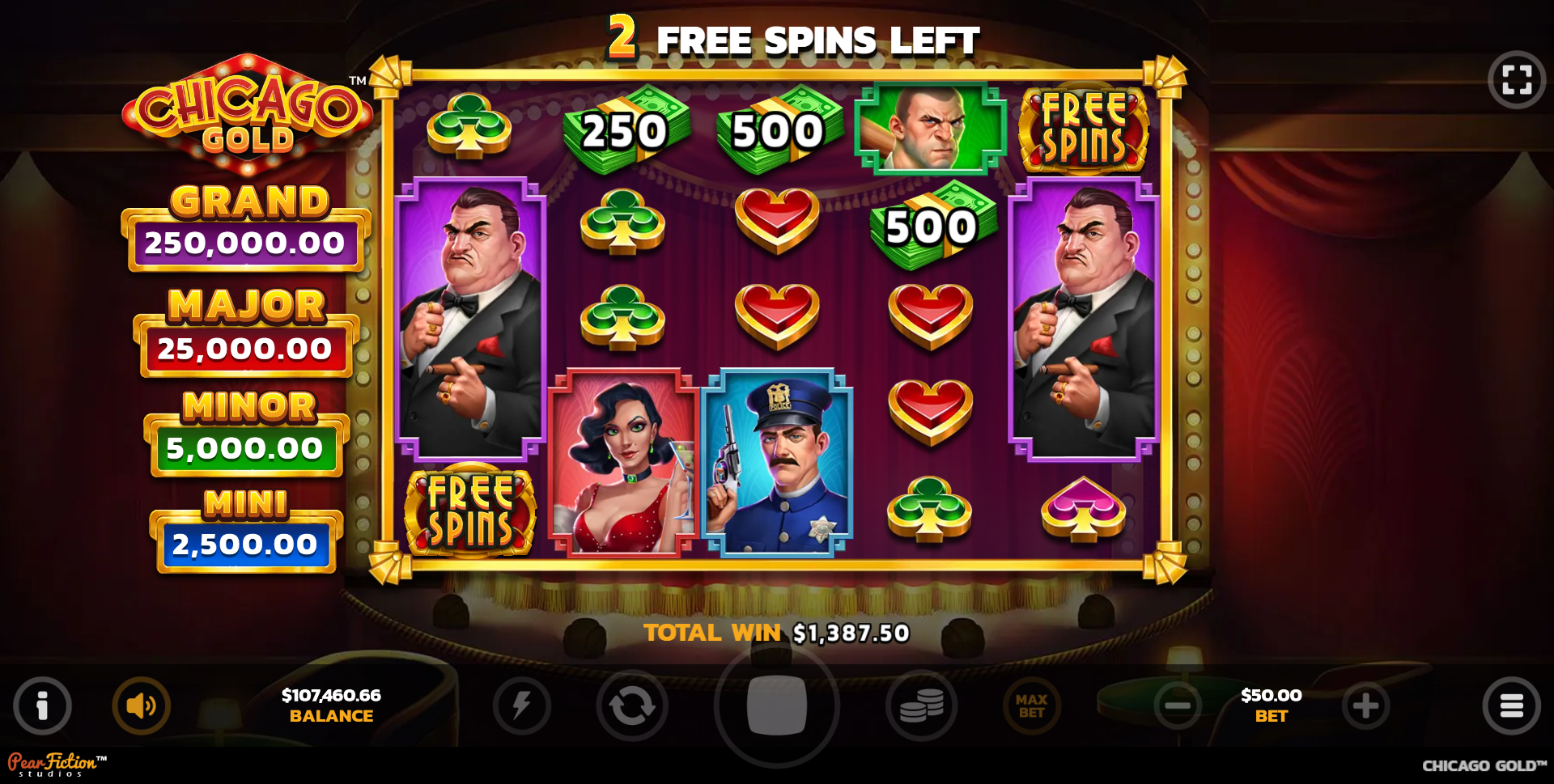 FREE SPINS FEATURE