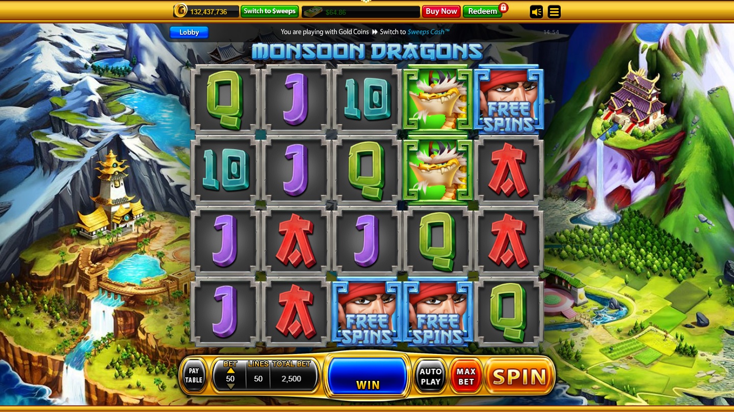 Monsoon Dragons gameplay