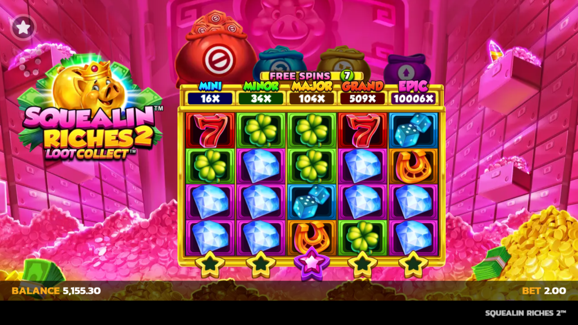 Free Spins no low feature