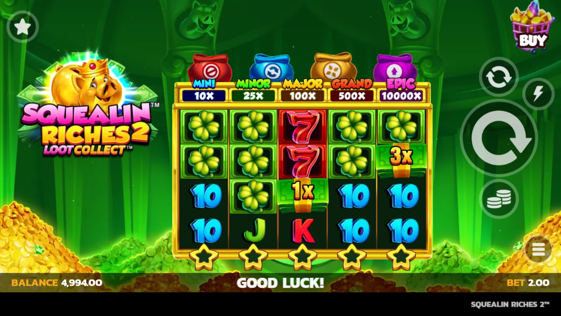 Squealin Riches 2™ gameplay