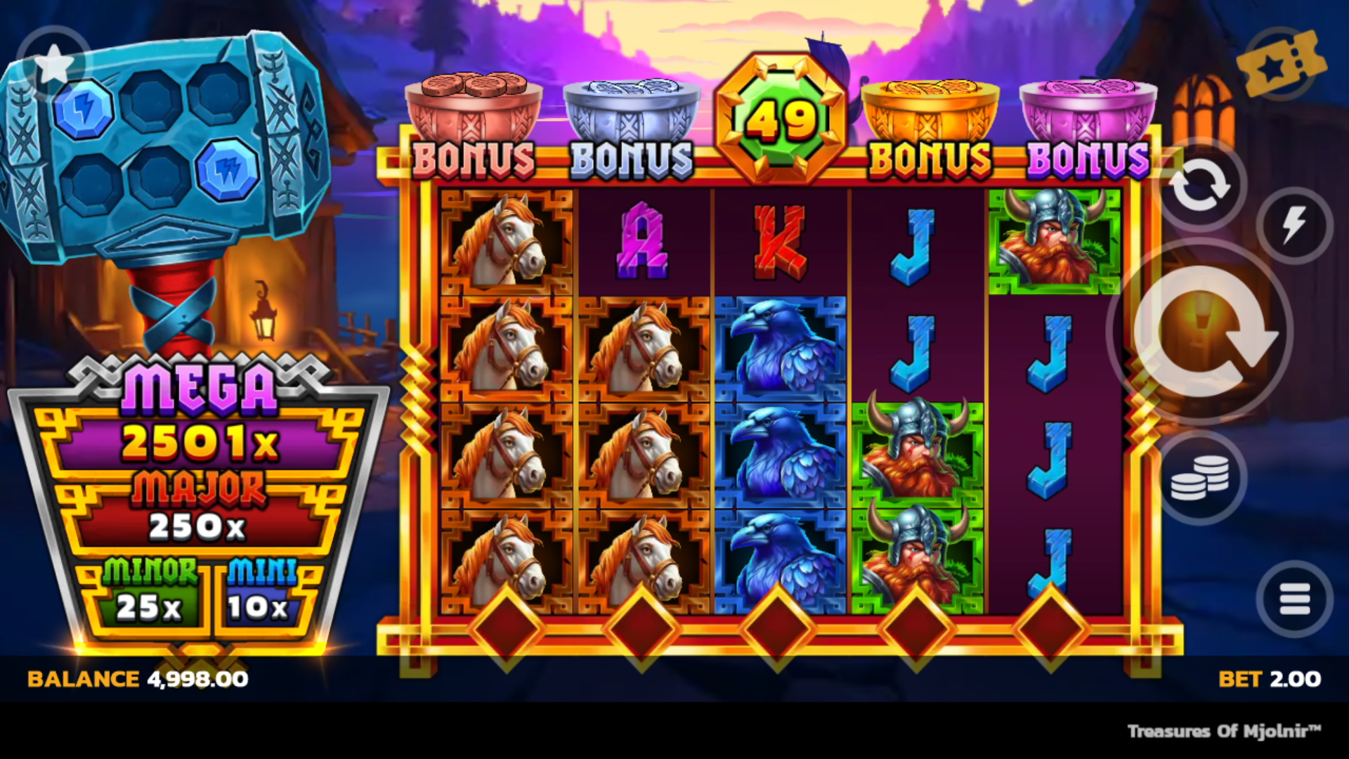 Treasures of Mjolnirpea™ LockNWin UpZones™ gameplay