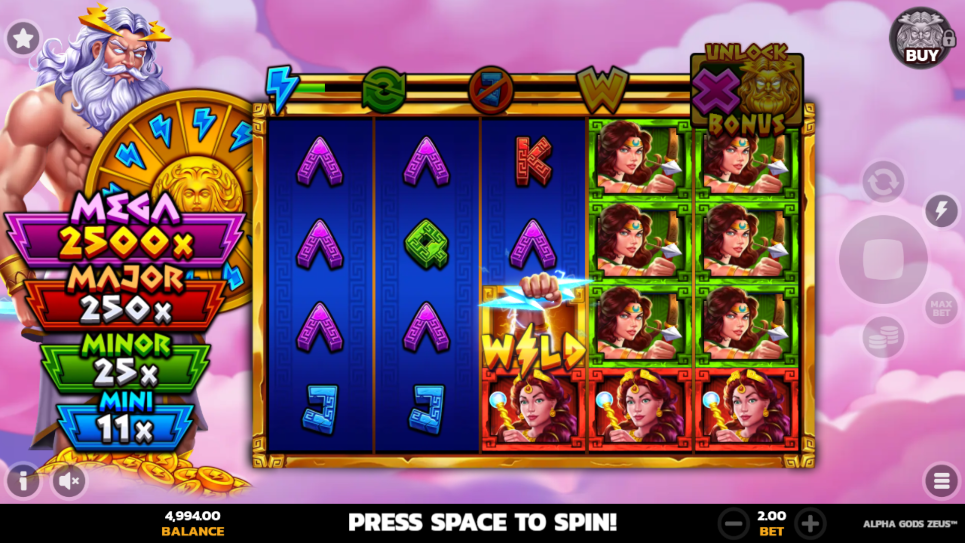 Alpha Gods Zeus™ gameplay