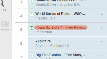 PowerUp Slots™ #5 casino game in the iTunes store.