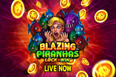 Blazing Piranhas™ is now LIVE and available on Games Global.