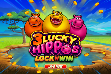3 Lucky Hippos™ is now LIVE and available on Games Global